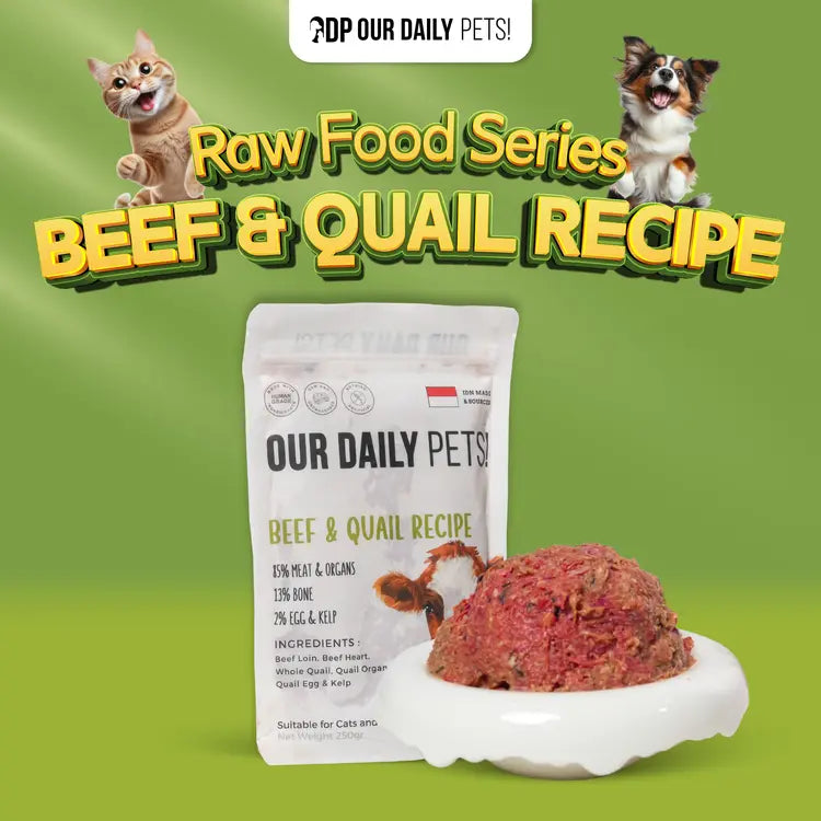 Raw Beef & Quail Recipe