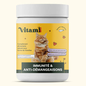 Friandises immunité et anti-démangeaisons pour chats Vitamii - réduit les démangeaisons